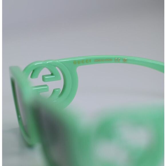NEW Gucci Sunglasses GG1325S 004 Green / Green Gradient Unisex Authentic - Picture 5 of 10